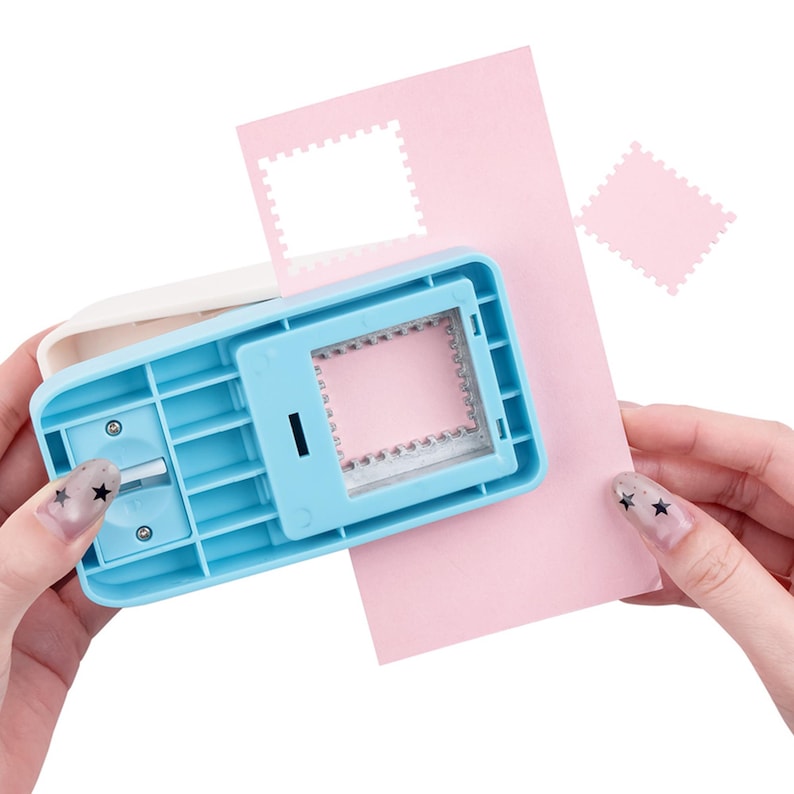 Rectangular Paper Punch 2pcs/set Postage Stamp Punch, 1 Inch Square or Rectangular Postage ...