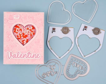 Heart LED Lights: Warm White Self-Adhesive for Cards