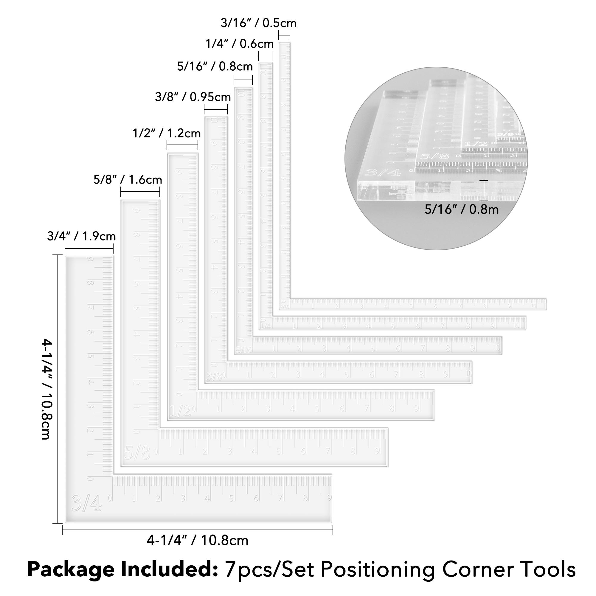 Acrylic L-square Ruler Set: Card Positioning & Layering Tools - Etsy