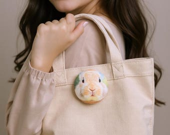 Insignia de peluche personalizada para mascota / Broche con foto personalizado / Regalos conmemorativos para mascotas / Regalo de cumpleaños único / Pin peludo para mascota