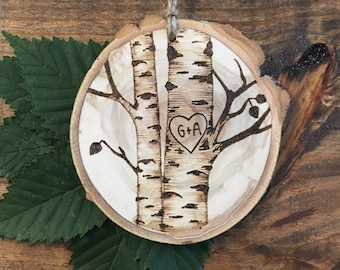 Birch Tree - Initials