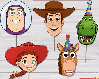 Accessori per foto di Toy Story: decorazioni stampabili per feste Disney per bambini