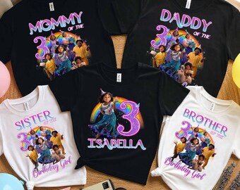 Encanto Family Birthday Shirt PNG, Sublimation Design, Magical Family Theme Digital Download