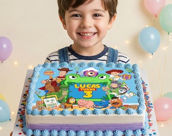 Personalized Toy Story 5 Cake Topper, Boys Birthday Party, Custom Name Age Digital File