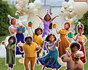 Encanto Birthday Party Cutouts, Disney Decorations (Digital Download)