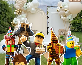Video Game Boy Birthday Cut Out: Party Centerpiece Decor (Digital Download)