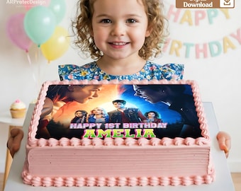 Personalized Zombies 4 Cake Topper, Disney Zombies Movie Birthday Decoration (Digital Download)