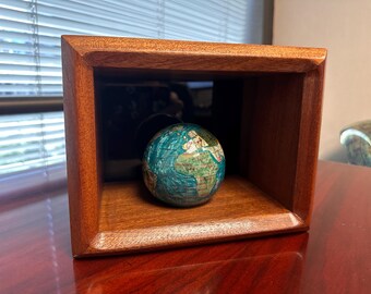Handmade Sapele Wood Display Case: Funko Pop Shelf