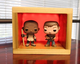 Handmade Solid Wood Funko Pop Display Case: LED Backlit with Remote
