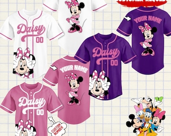 Camiseta infantil personalizada rosa de Minnie Mouse, camiseta de cumpleaños para niños, jóvenes y adultos, camisetas a juego para toda la familia.
