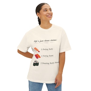 Sushi Shirt, Sushi Geschenke, Sushi-Liebhaber-Shirt, japanisches Essen Shirt, Sushi-Liebhaber-Geschenk, Foodie Geschenk, süßes Sushi-Shirt, lustiges Essen Shirt