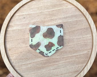 Cow Print Pocket Freshie | Western Car Air Freshener | Cowhide Car Charm | Cute Rustic Car Scent | Farmhouse Western Decor