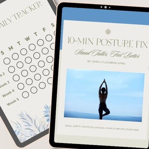 10-Minute Posture Fix PDF | Daily Routine, Neck Shoulder Pain Relief (Digital Download)