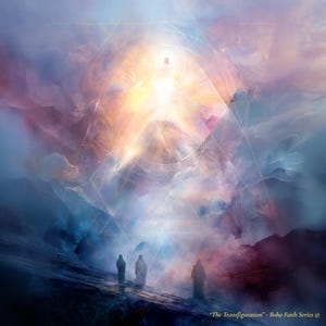 The Transfiguration Print: Boho Christian Wall Art (Digital Download