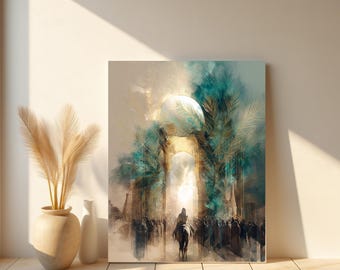 Triumphal Entry Print: Boho Palm Sunday Art (Digital Download)