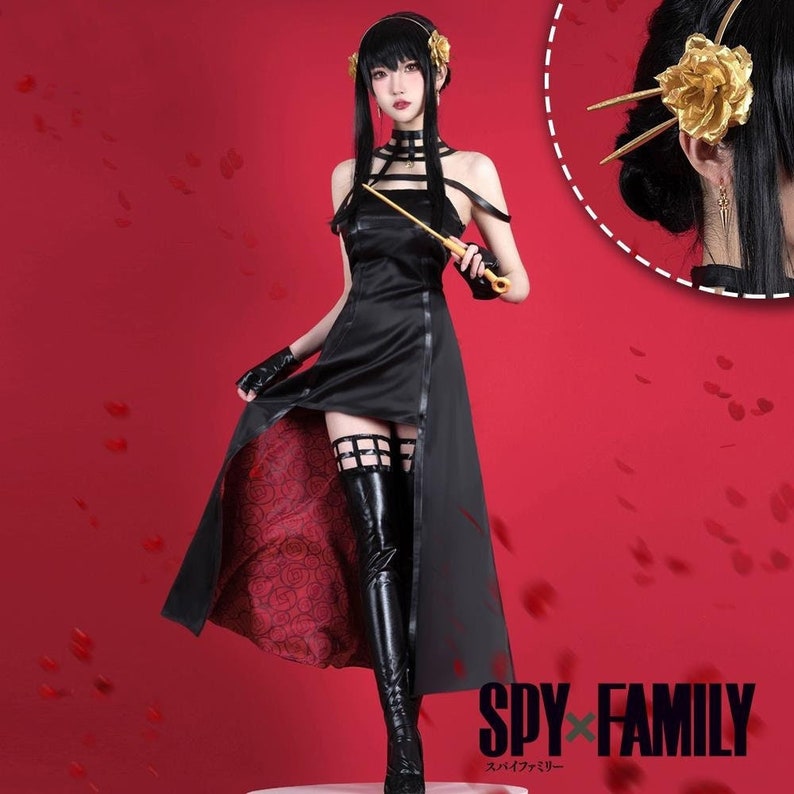Anime Spy X Family Cosplay Costume Yor Cosplay Hidden Etsy