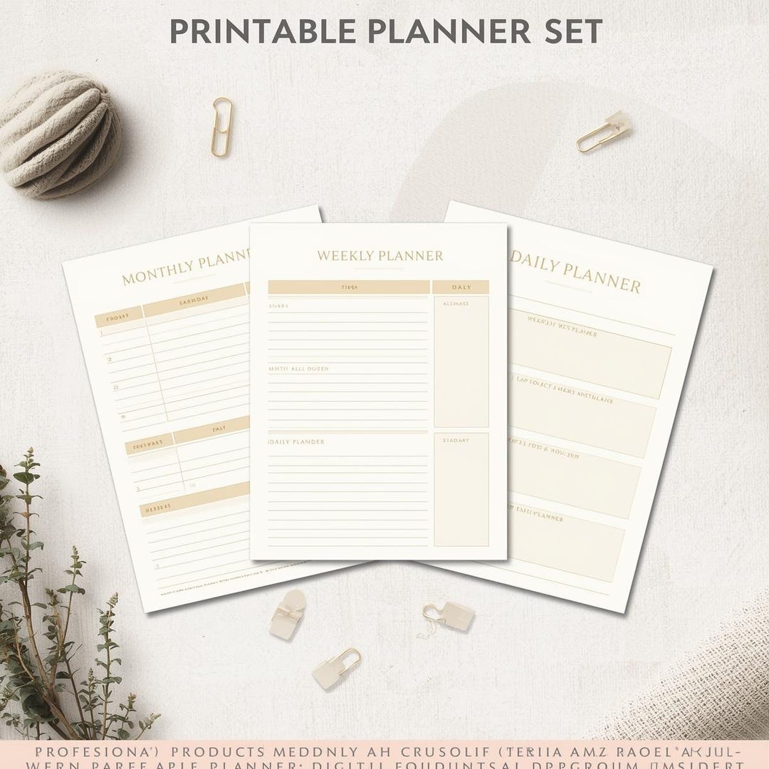 Minimal Habit Tracker and Weekly Planner Printable – Undated ...