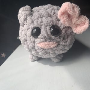 Cute Handmade Crochet Sad Hamster Meme