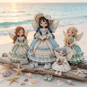 Storybook Reading Fairy Doll Crochet Pattern PDF, Amigurumi Fairy Plush Tutorial, Fantasy Toy DIY Gift, Instant Download