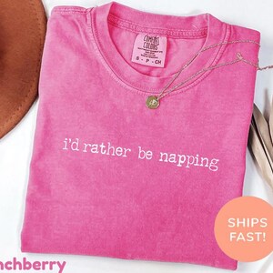 Shirt comfort Colors®, shirt dutje, grappig shirt, shirt dutje, shirt Napper, shirt Nap Lover, shirt Naptime, shirt Napper, shirt Napper afbeelding 8