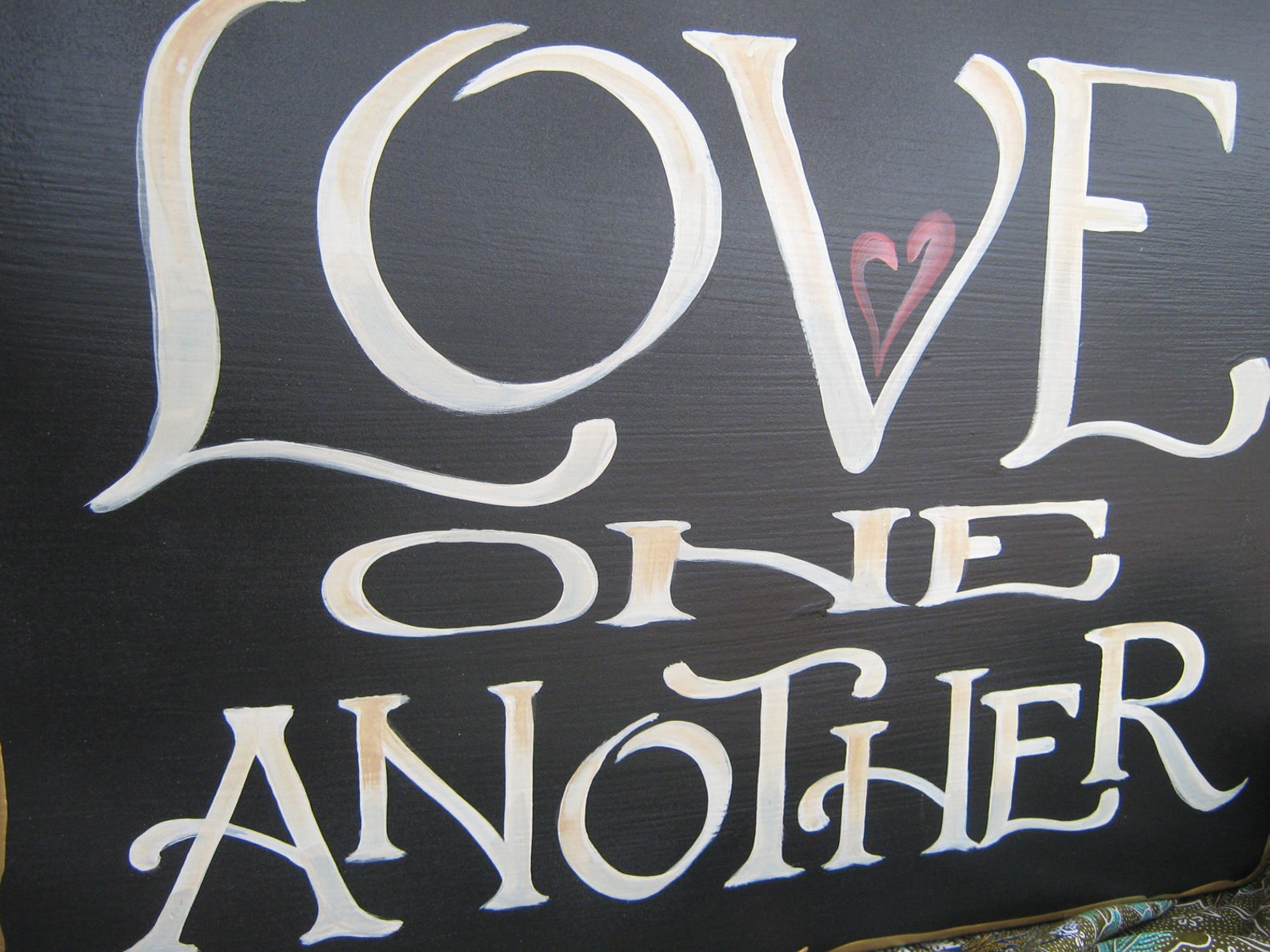 Love One Another Scripture Sign Wall Art home decor Etsy