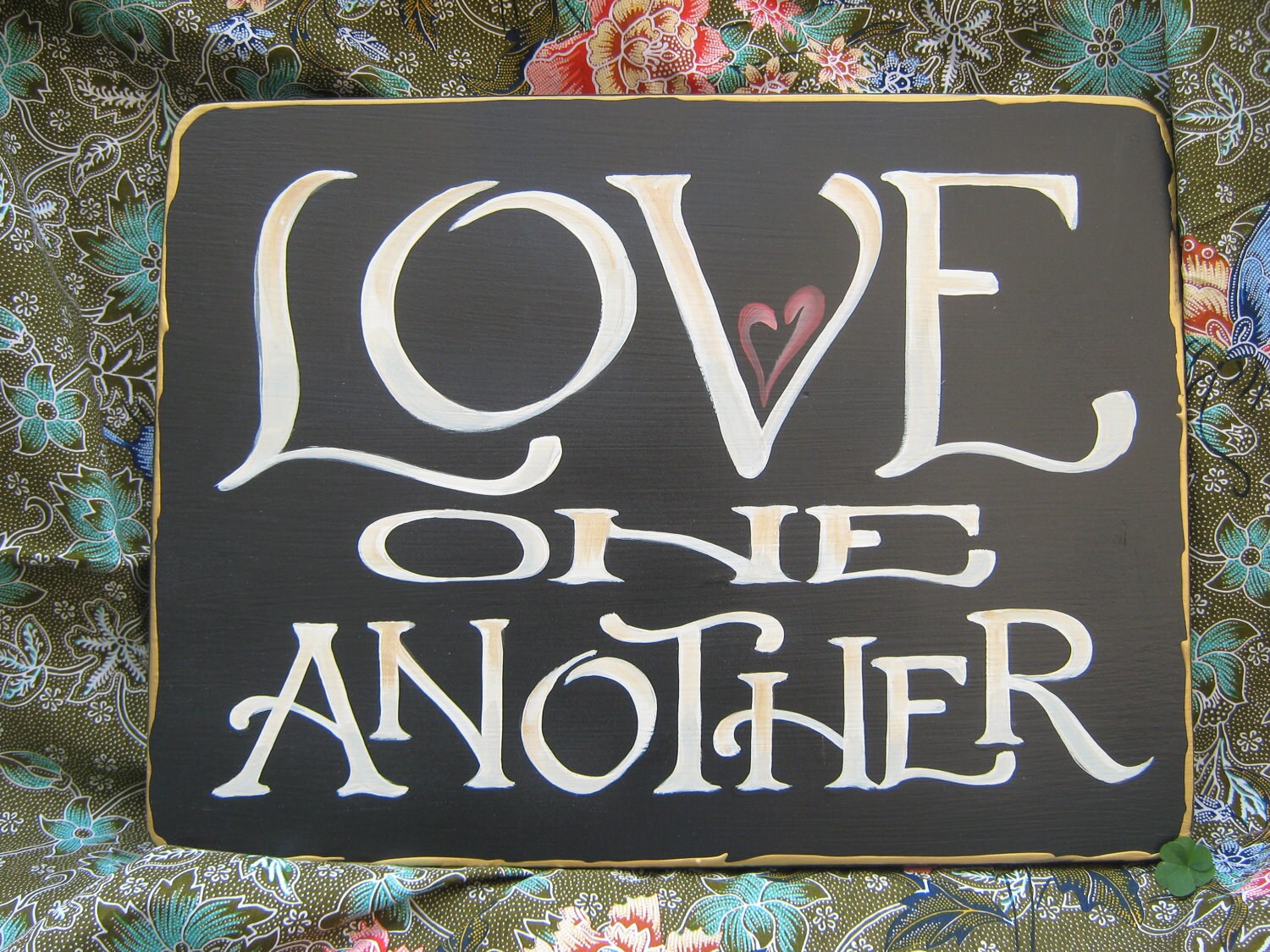 Love One Another Scripture Sign Wall Art home decor Etsy