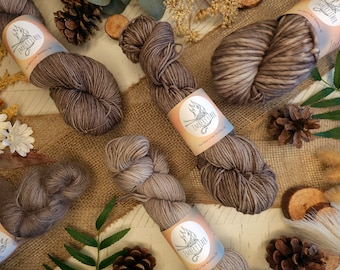 Cottonwood Hand Dyed Yarn: Superwash Merino Wool, Indie Fiber
