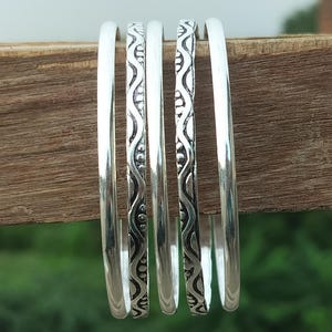 Designer Silber Armreif, 925 Sterling Silber, Hochzeitsgeschenk, Geburtstagsgeschenk, Handgemachter Silber Armreif, Frauen Geschenk, Geschenk Für Sie