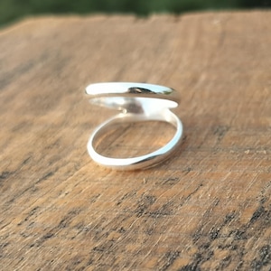 925 Sterling Silver Adjustable Thumb Ring: Dainty Boho Band