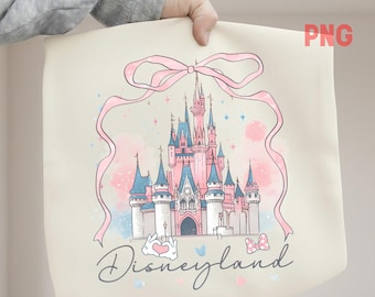 Disnyland Magic Castle PNG, Coquette Bow, Happiest Place On Earth