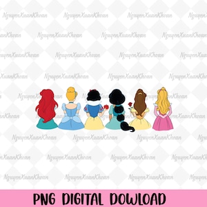 Aquarelle de princesses Png, téléchargement numérique de princesse du royaume magique