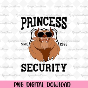 Disnyland Dad Png, Beast Princess Security, Magic Kingdom, Digital Download