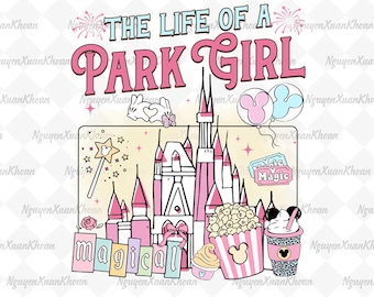 Coquette The Life Of A Park Girl Disney Castle PNG, Disney World Digital download