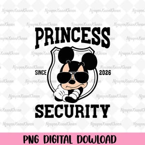 Disnyland Dad Png, Mickey Princess Security, Magic Kingdom, Digital Download
