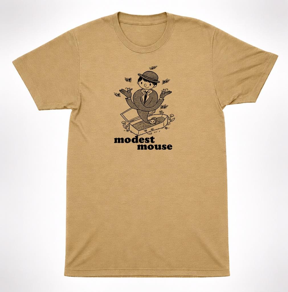 Tshirt Modest Mouse - Etsy UK