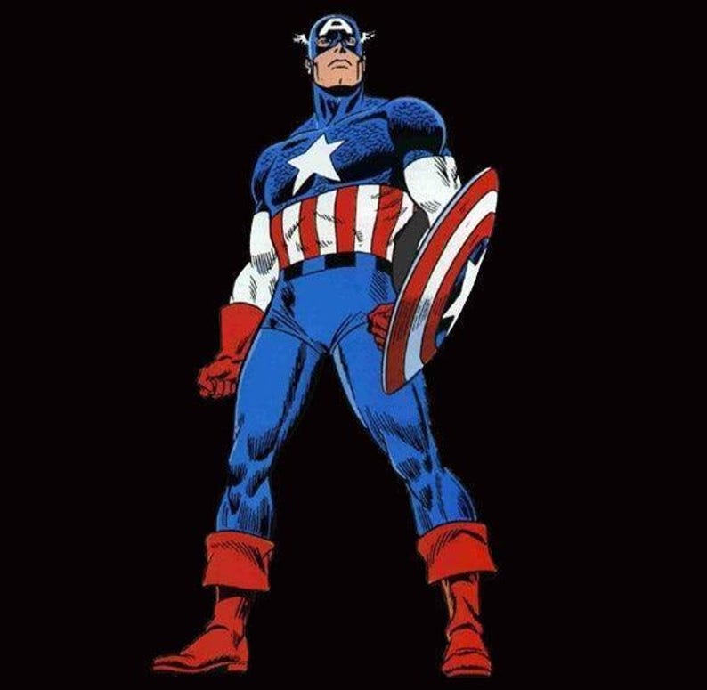 Captain America Vintage T-Shirt – Classic Marvel Superhero Retro Tee