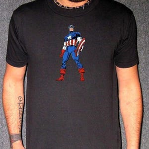 Captain America Vintage T-Shirt – Classic Marvel Superhero Retro Tee