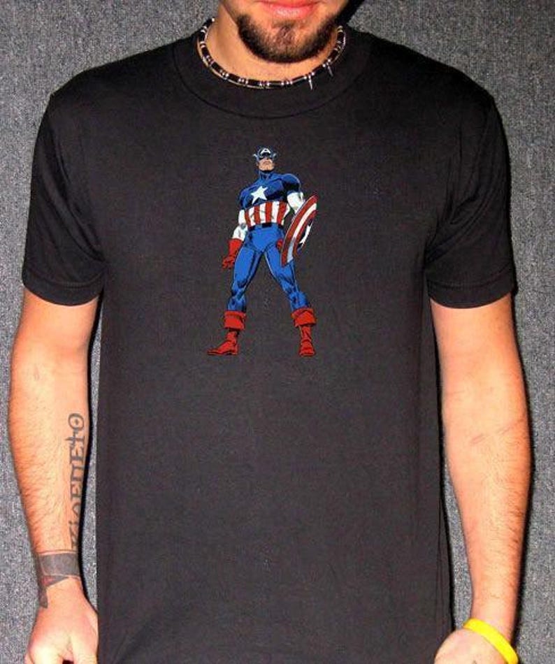 Captain America Vintage T-Shirt – Classic Marvel Superhero Retro Tee