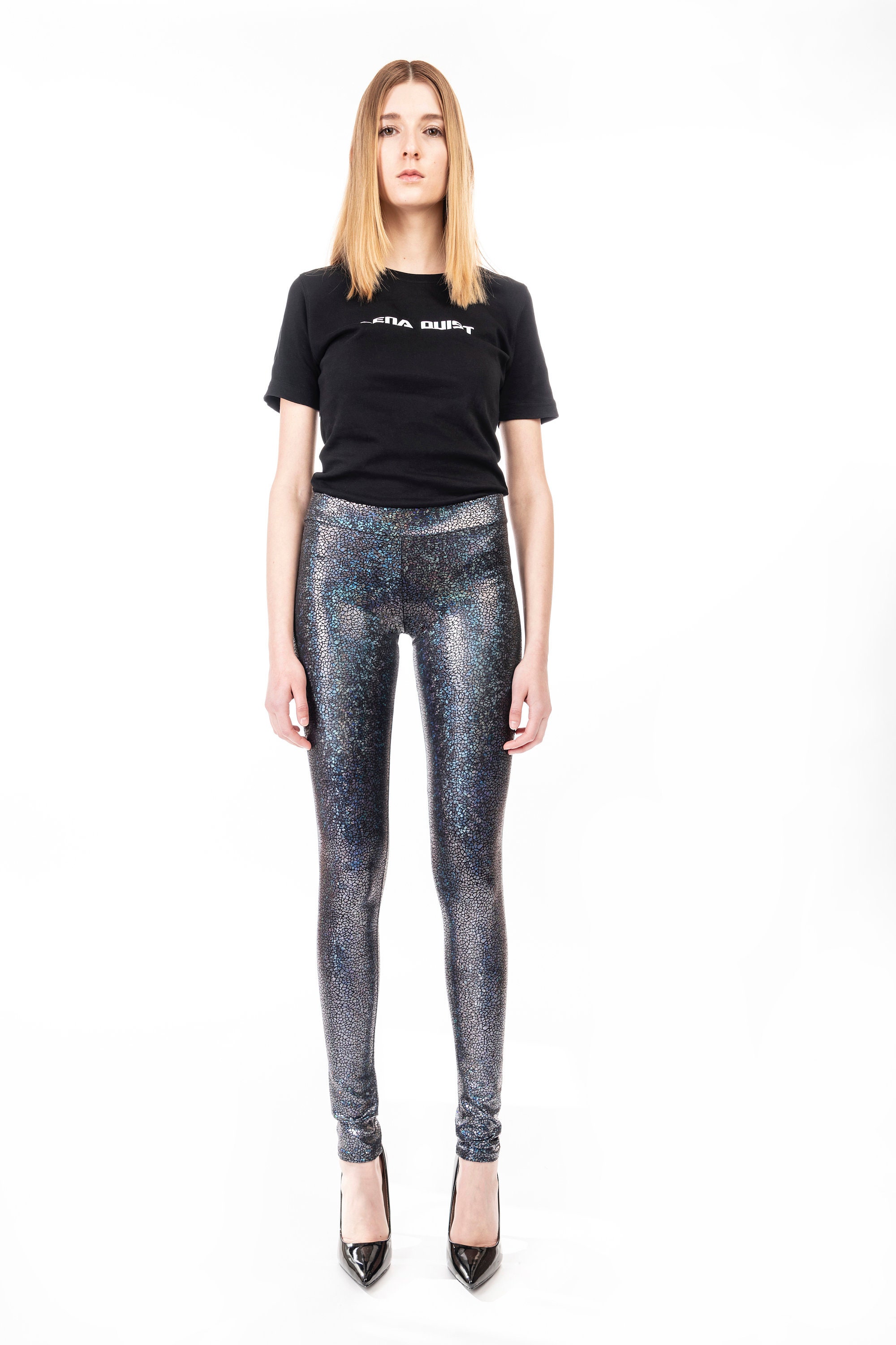 Leggings w. Jeans Back Holographic 