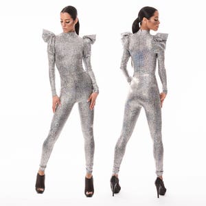 Futuristic Silver Catsuit, David Bowie Costume, Lena Quist