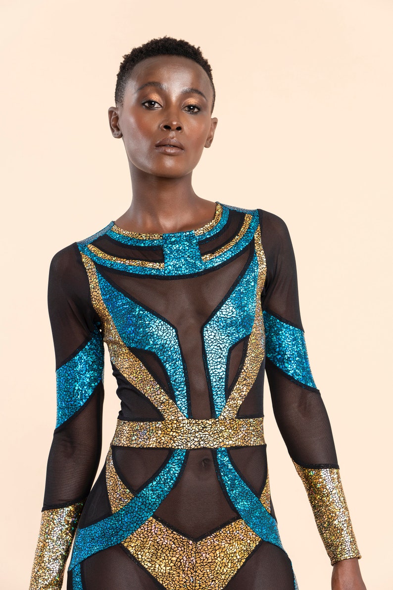 Goddess Isis Catsuit Aerial Silks Costume Couture Dance Etsy