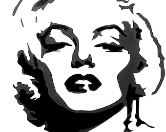 マリリン・モンローのポップアートアクリル画 - Etsy 日本