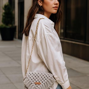 Macramé bag, Handbags, macramé, woven bag, artisan bags, handmade bags, gifts, small luxuries, Messenger bag