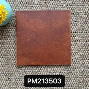 May include: A square, brown tile with a textured surface. The tile has a gradient of colors, ranging from light to dark brown. The text "PM213503" is displayed in a black rectangle at the bottom of the tile.
