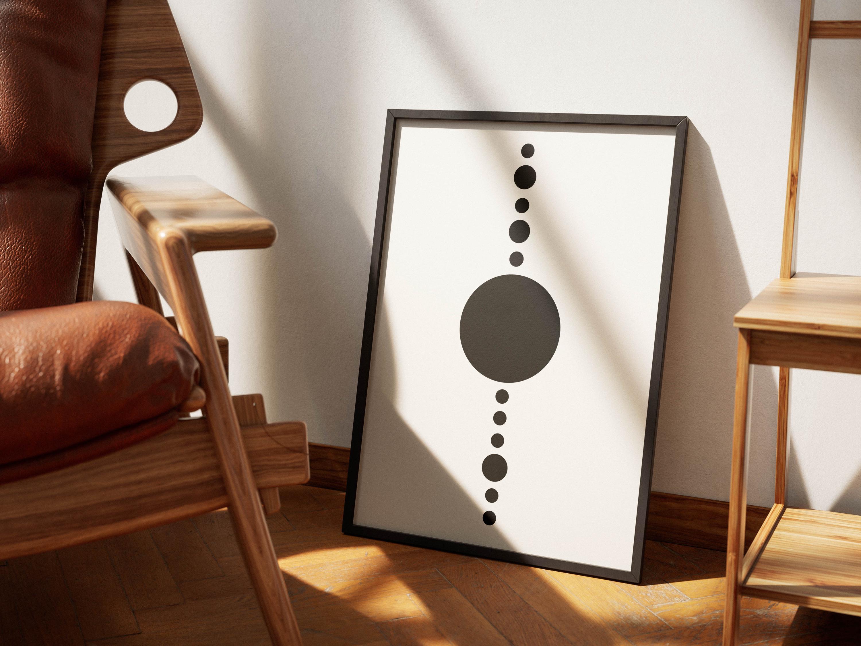 Geometric Black and White Abstract Art Print, Printable Wall Art ...