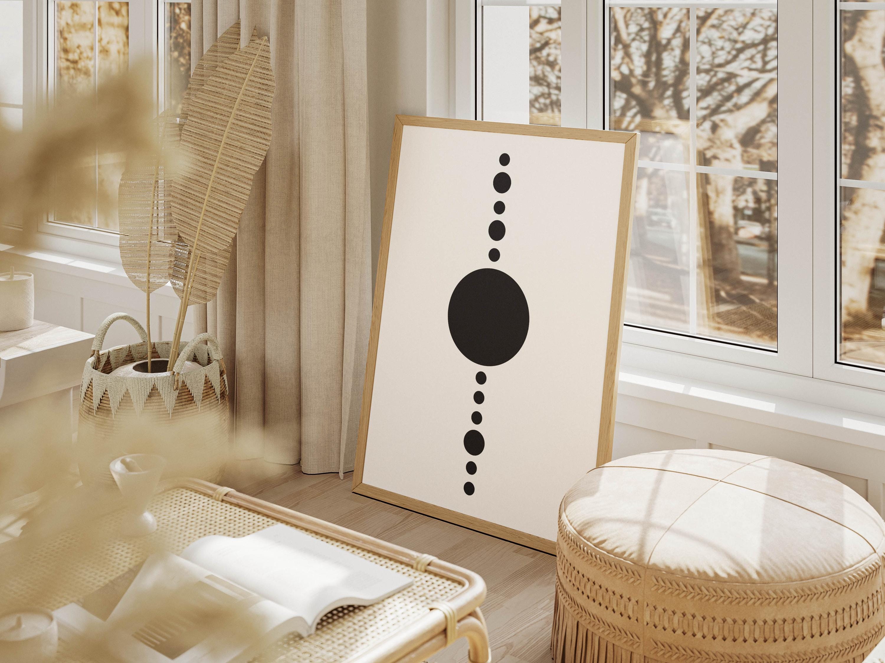 Geometric Black and White Abstract Art Print, Printable Wall Art ...