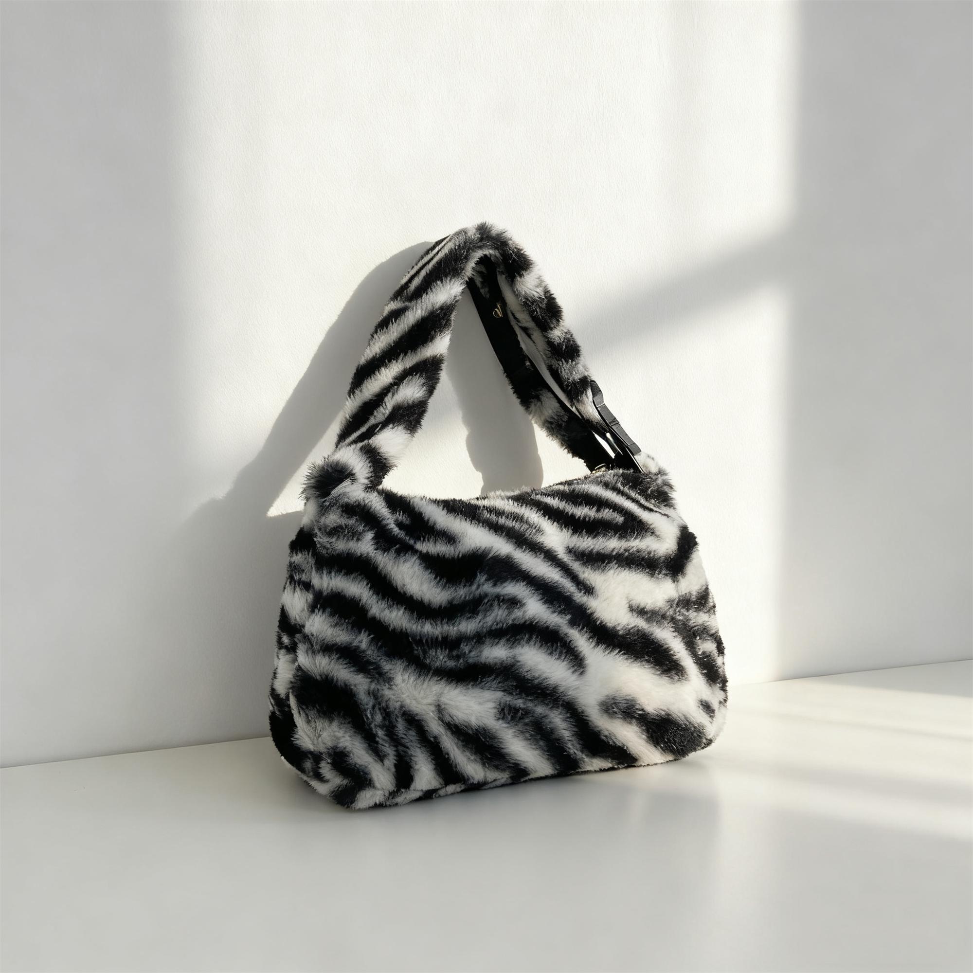 Zebra Fur Handbag - Etsy display picture 2