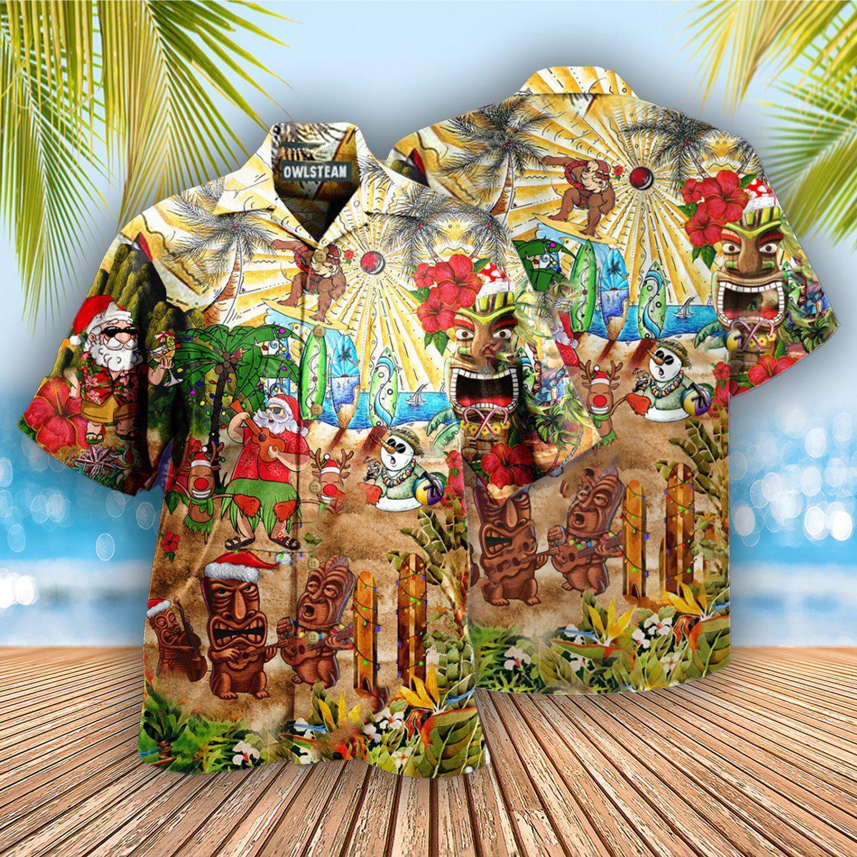 Camicia Hawaiana Uomo Ananas Nero: Maniche Corte, Floreale, Estiva, Taglia XL