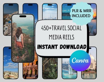 Modelli di Travel Reels / Social Media Instagram e TikTok (download digitale)