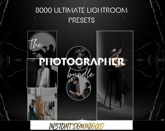 Pacchetto fotografico Boho con 8000 preset Lightroom Ultimate - Pacchetto di fotoritocco per dispositivi mobili e desktop